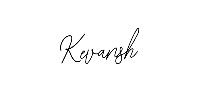 Also we have Kevansh name is the best signature style. Create professional handwritten signature collection using Bearetta-2O07w autograph style. Kevansh signature style 12 images and pictures png