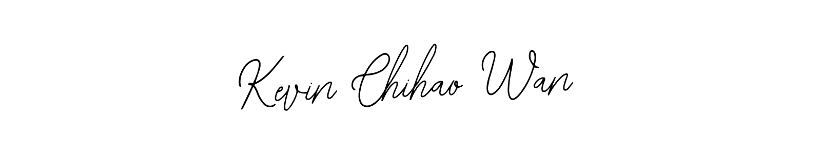 How to make Kevin Chihao Wan name signature. Use Bearetta-2O07w style for creating short signs online. This is the latest handwritten sign. Kevin Chihao Wan signature style 12 images and pictures png