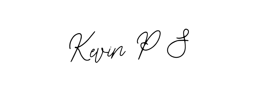 Use a signature maker to create a handwritten signature online. With this signature software, you can design (Bearetta-2O07w) your own signature for name Kevin P S. Kevin P S signature style 12 images and pictures png