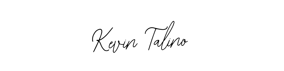 How to make Kevin Talino name signature. Use Bearetta-2O07w style for creating short signs online. This is the latest handwritten sign. Kevin Talino signature style 12 images and pictures png