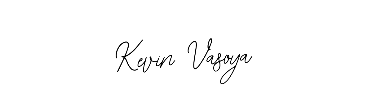 Bearetta-2O07w is a professional signature style that is perfect for those who want to add a touch of class to their signature. It is also a great choice for those who want to make their signature more unique. Get Kevin Vasoya name to fancy signature for free. Kevin Vasoya signature style 12 images and pictures png