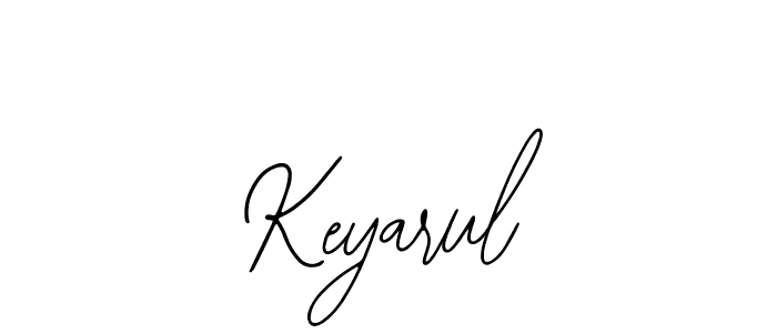 How to make Keyarul signature? Bearetta-2O07w is a professional autograph style. Create handwritten signature for Keyarul name. Keyarul signature style 12 images and pictures png