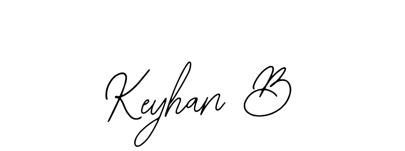 Make a beautiful signature design for name Keyhan B. With this signature (Bearetta-2O07w) style, you can create a handwritten signature for free. Keyhan B signature style 12 images and pictures png