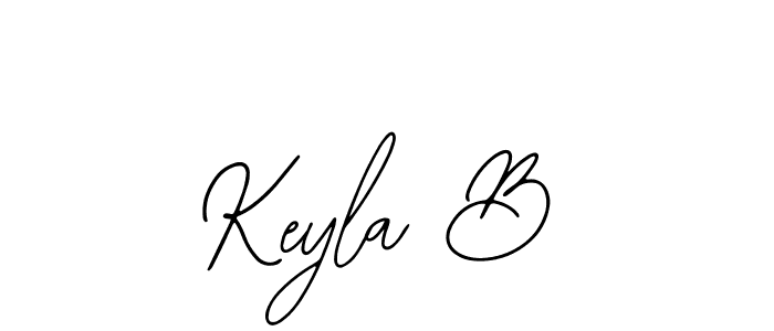 The best way (Bearetta-2O07w) to make a short signature is to pick only two or three words in your name. The name Keyla B include a total of six letters. For converting this name. Keyla B signature style 12 images and pictures png