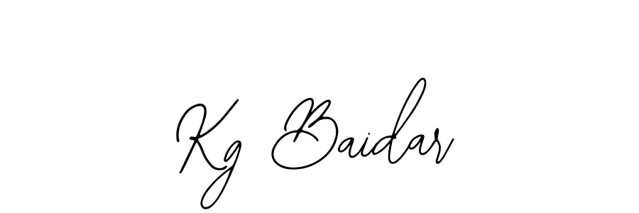 Kg Baidar stylish signature style. Best Handwritten Sign (Bearetta-2O07w) for my name. Handwritten Signature Collection Ideas for my name Kg Baidar. Kg Baidar signature style 12 images and pictures png