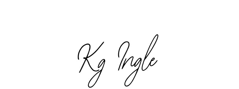 The best way (Bearetta-2O07w) to make a short signature is to pick only two or three words in your name. The name Kg Ingle include a total of six letters. For converting this name. Kg Ingle signature style 12 images and pictures png