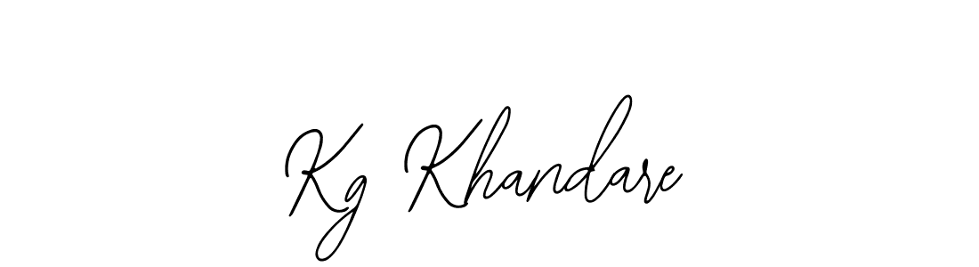 Kg Khandare stylish signature style. Best Handwritten Sign (Bearetta-2O07w) for my name. Handwritten Signature Collection Ideas for my name Kg Khandare. Kg Khandare signature style 12 images and pictures png