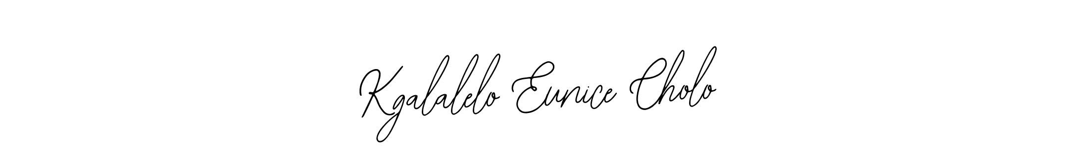 Make a short Kgalalelo Eunice Cholo signature style. Manage your documents anywhere anytime using Bearetta-2O07w. Create and add eSignatures, submit forms, share and send files easily. Kgalalelo Eunice Cholo signature style 12 images and pictures png