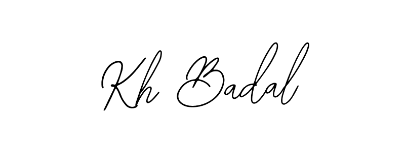 if you are searching for the best signature style for your name Kh Badal. so please give up your signature search. here we have designed multiple signature styles  using Bearetta-2O07w. Kh Badal signature style 12 images and pictures png