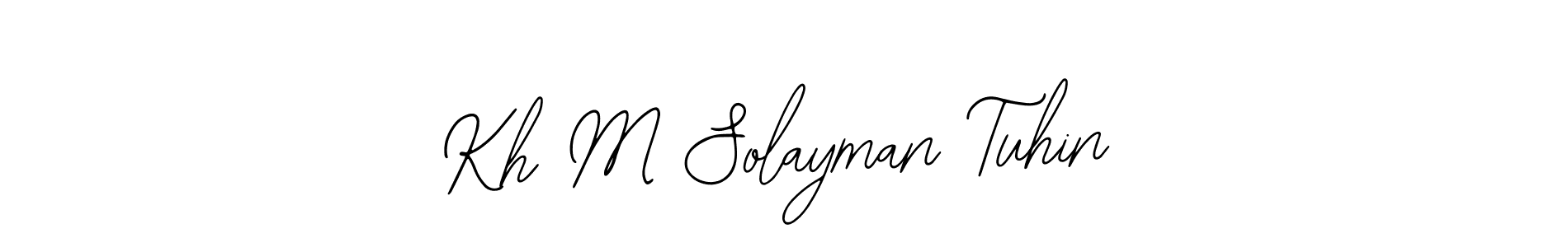 How to make Kh M Solayman Tuhin signature? Bearetta-2O07w is a professional autograph style. Create handwritten signature for Kh M Solayman Tuhin name. Kh M Solayman Tuhin signature style 12 images and pictures png