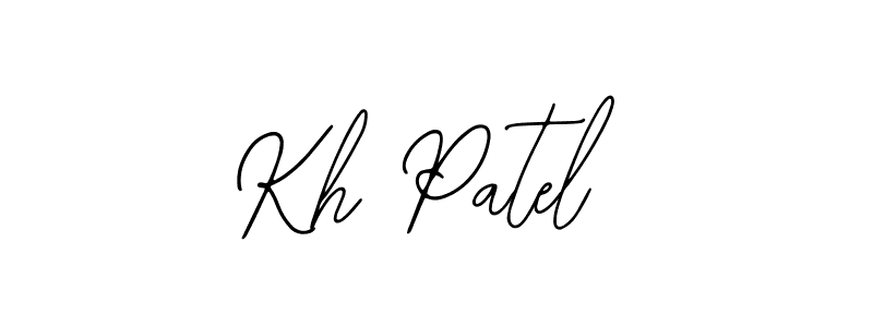 How to make Kh Patel name signature. Use Bearetta-2O07w style for creating short signs online. This is the latest handwritten sign. Kh Patel signature style 12 images and pictures png