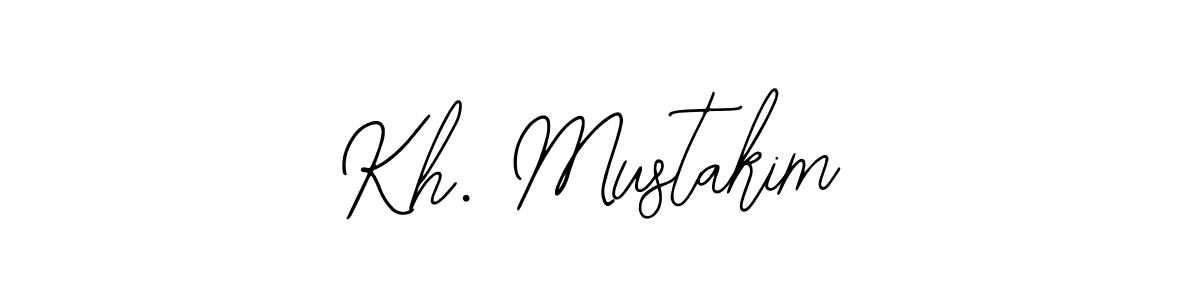 Design your own signature with our free online signature maker. With this signature software, you can create a handwritten (Bearetta-2O07w) signature for name Kh. Mustakim. Kh. Mustakim signature style 12 images and pictures png