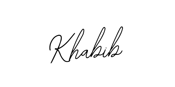 Make a beautiful signature design for name Khabib. Use this online signature maker to create a handwritten signature for free. Khabib signature style 12 images and pictures png