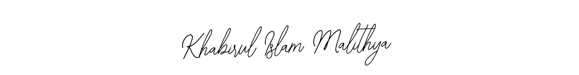 Similarly Bearetta-2O07w is the best handwritten signature design. Signature creator online .You can use it as an online autograph creator for name Khabirul Islam Malithya. Khabirul Islam Malithya signature style 12 images and pictures png