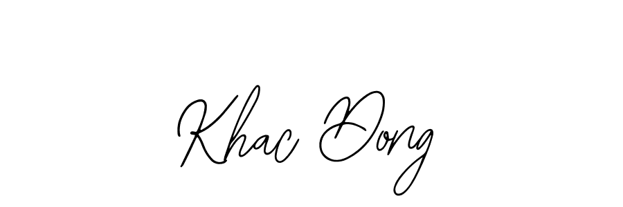 The best way (Bearetta-2O07w) to make a short signature is to pick only two or three words in your name. The name Khac Dong include a total of six letters. For converting this name. Khac Dong signature style 12 images and pictures png