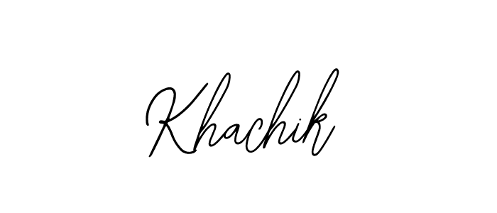 Khachik stylish signature style. Best Handwritten Sign (Bearetta-2O07w) for my name. Handwritten Signature Collection Ideas for my name Khachik. Khachik signature style 12 images and pictures png