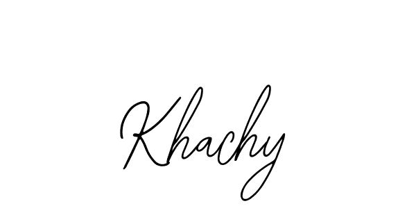 Design your own signature with our free online signature maker. With this signature software, you can create a handwritten (Bearetta-2O07w) signature for name Khachy. Khachy signature style 12 images and pictures png