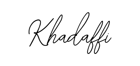 Transform the name Khadaffi into a signature masterpiece using Bearetta-2O07w font. Ideal for photographers, artists, and creators looking for watermarks. Khadaffi signature style 12 images and pictures png