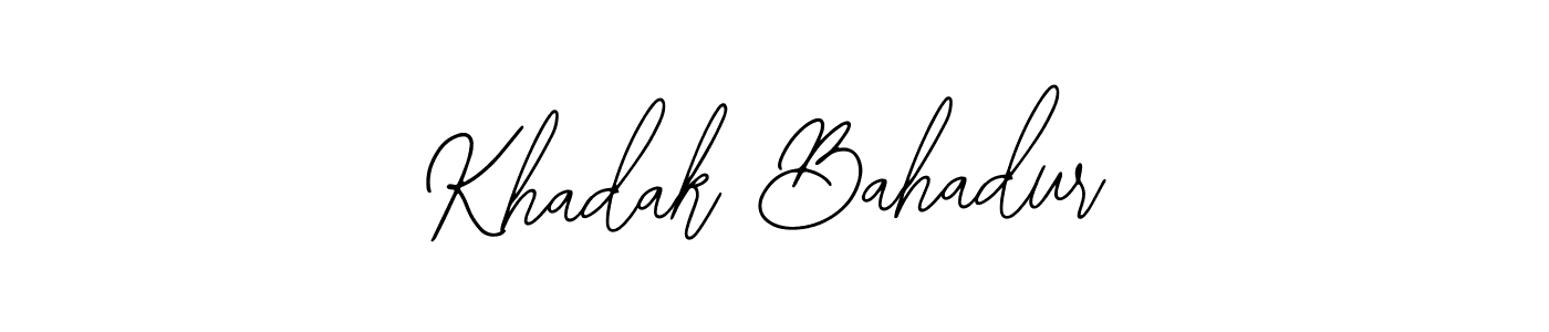 Once you've used our free online signature maker to create your best signature Bearetta-2O07w style, it's time to enjoy all of the benefits that Khadak Bahadur name signing documents. Khadak Bahadur signature style 12 images and pictures png