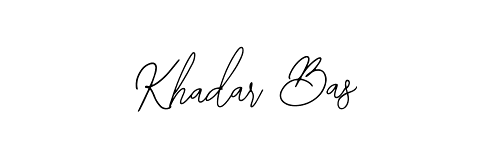 Khadar Bas stylish signature style. Best Handwritten Sign (Bearetta-2O07w) for my name. Handwritten Signature Collection Ideas for my name Khadar Bas. Khadar Bas signature style 12 images and pictures png