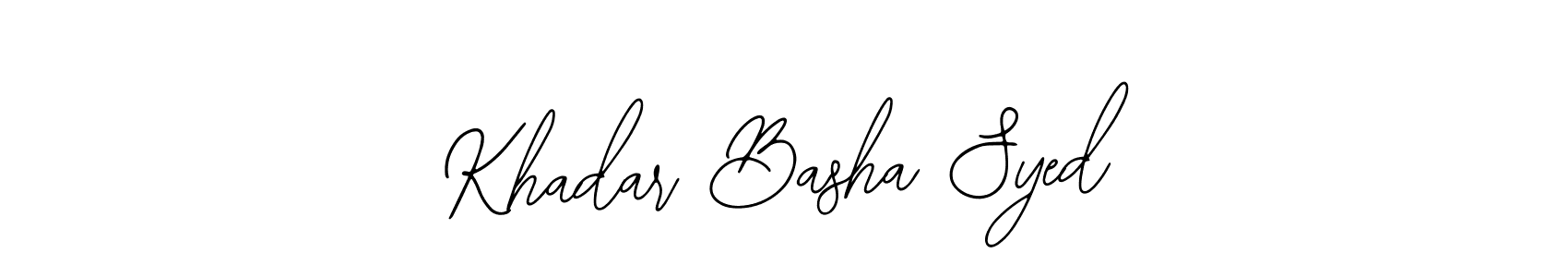 Similarly Bearetta-2O07w is the best handwritten signature design. Signature creator online .You can use it as an online autograph creator for name Khadar Basha Syed. Khadar Basha Syed signature style 12 images and pictures png