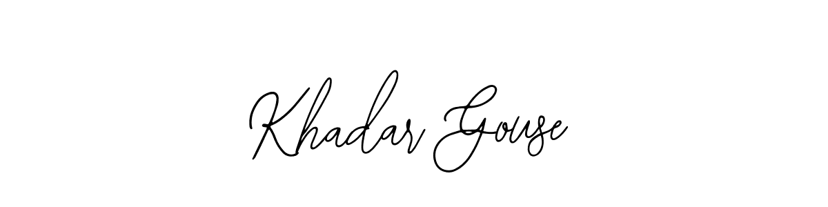 How to make Khadar Gouse signature? Bearetta-2O07w is a professional autograph style. Create handwritten signature for Khadar Gouse name. Khadar Gouse signature style 12 images and pictures png