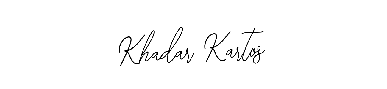 Make a beautiful signature design for name Khadar Kartos. With this signature (Bearetta-2O07w) style, you can create a handwritten signature for free. Khadar Kartos signature style 12 images and pictures png