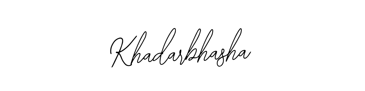 How to make Khadarbhasha name signature. Use Bearetta-2O07w style for creating short signs online. This is the latest handwritten sign. Khadarbhasha signature style 12 images and pictures png