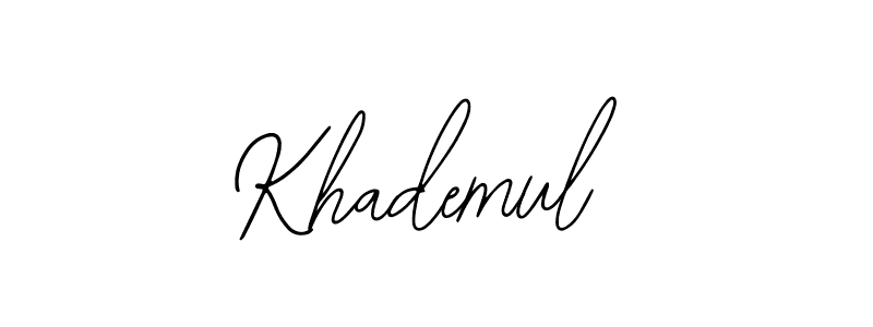 Also we have Khademul name is the best signature style. Create professional handwritten signature collection using Bearetta-2O07w autograph style. Khademul signature style 12 images and pictures png