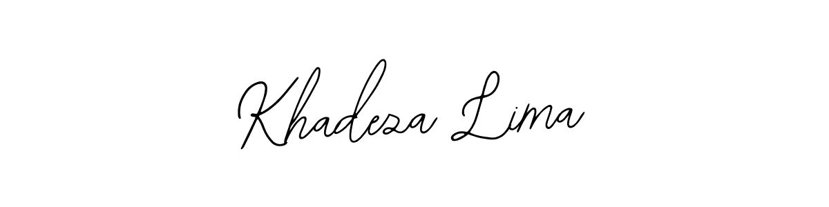 Make a beautiful signature design for name Khadeza Lima. With this signature (Bearetta-2O07w) style, you can create a handwritten signature for free. Khadeza Lima signature style 12 images and pictures png