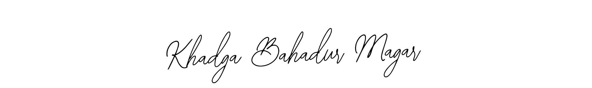 Khadga Bahadur Magar stylish signature style. Best Handwritten Sign (Bearetta-2O07w) for my name. Handwritten Signature Collection Ideas for my name Khadga Bahadur Magar. Khadga Bahadur Magar signature style 12 images and pictures png