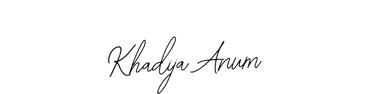 Use a signature maker to create a handwritten signature online. With this signature software, you can design (Bearetta-2O07w) your own signature for name Khadija Anum. Khadija Anum signature style 12 images and pictures png