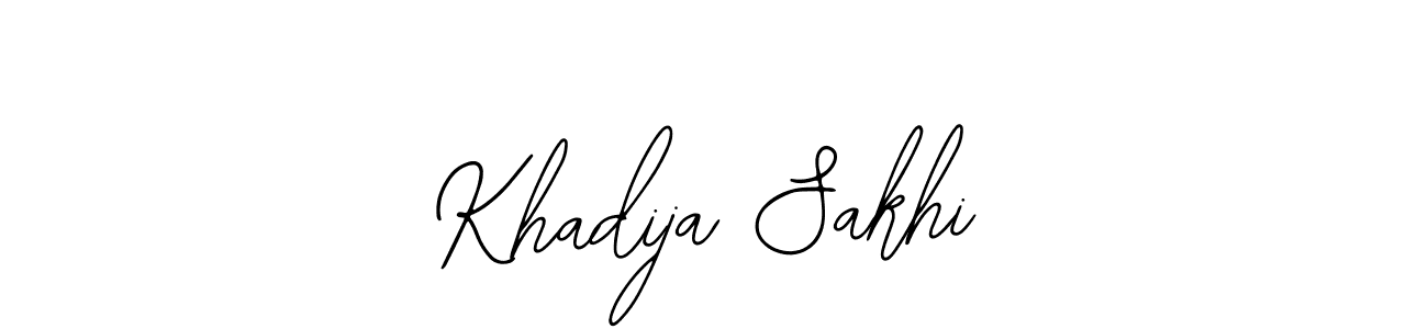 Create a beautiful signature design for name Khadija Sakhi. With this signature (Bearetta-2O07w) fonts, you can make a handwritten signature for free. Khadija Sakhi signature style 12 images and pictures png