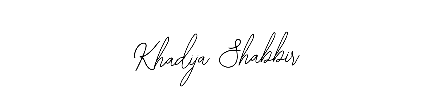 It looks lik you need a new signature style for name Khadija Shabbir. Design unique handwritten (Bearetta-2O07w) signature with our free signature maker in just a few clicks. Khadija Shabbir signature style 12 images and pictures png