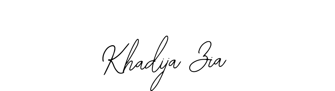 How to make Khadija Zia signature? Bearetta-2O07w is a professional autograph style. Create handwritten signature for Khadija Zia name. Khadija Zia signature style 12 images and pictures png