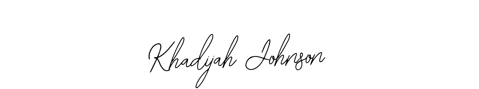 You can use this online signature creator to create a handwritten signature for the name Khadijah Johnson. This is the best online autograph maker. Khadijah Johnson signature style 12 images and pictures png