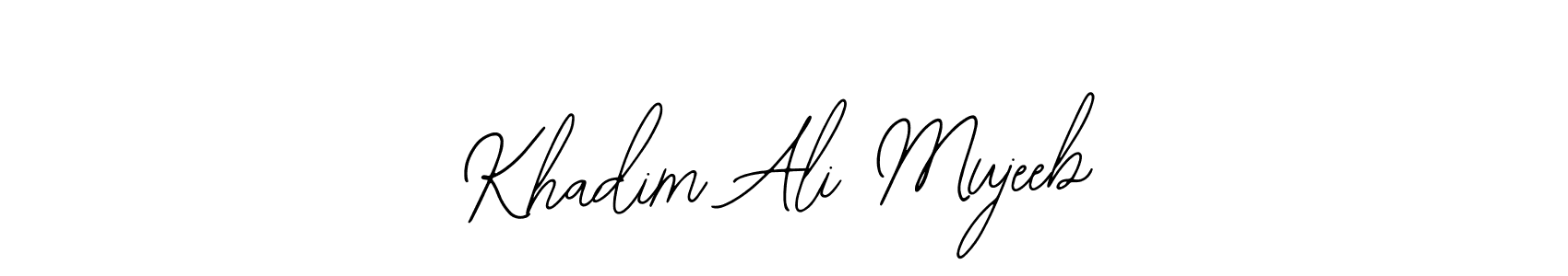 This is the best signature style for the Khadim Ali Mujeeb name. Also you like these signature font (Bearetta-2O07w). Mix name signature. Khadim Ali Mujeeb signature style 12 images and pictures png