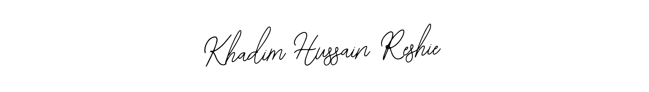 Design your own signature with our free online signature maker. With this signature software, you can create a handwritten (Bearetta-2O07w) signature for name Khadim Hussain Reshie. Khadim Hussain Reshie signature style 12 images and pictures png