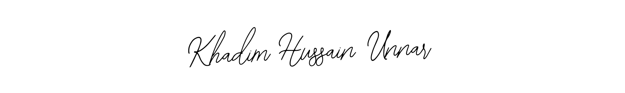 Similarly Bearetta-2O07w is the best handwritten signature design. Signature creator online .You can use it as an online autograph creator for name Khadim Hussain Unnar. Khadim Hussain Unnar signature style 12 images and pictures png