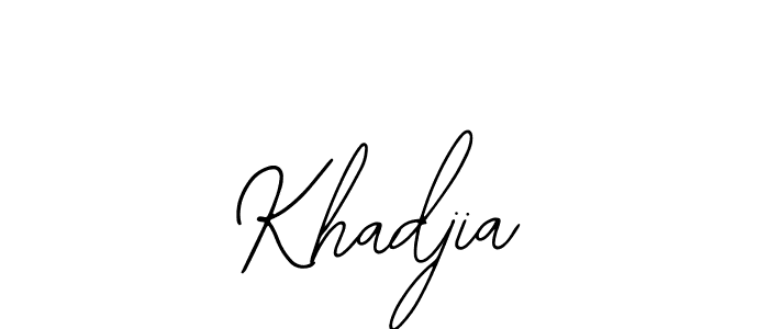 if you are searching for the best signature style for your name Khadjia. so please give up your signature search. here we have designed multiple signature styles  using Bearetta-2O07w. Khadjia signature style 12 images and pictures png