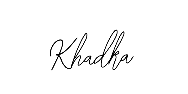 Create a beautiful signature design for name Khadka. With this signature (Bearetta-2O07w) fonts, you can make a handwritten signature for free. Khadka signature style 12 images and pictures png