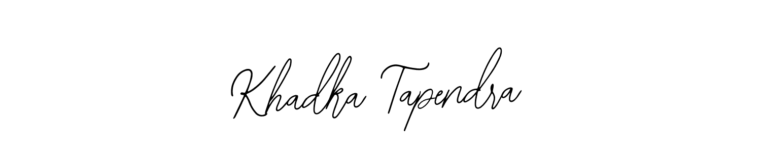 Similarly Bearetta-2O07w is the best handwritten signature design. Signature creator online .You can use it as an online autograph creator for name Khadka Tapendra. Khadka Tapendra signature style 12 images and pictures png