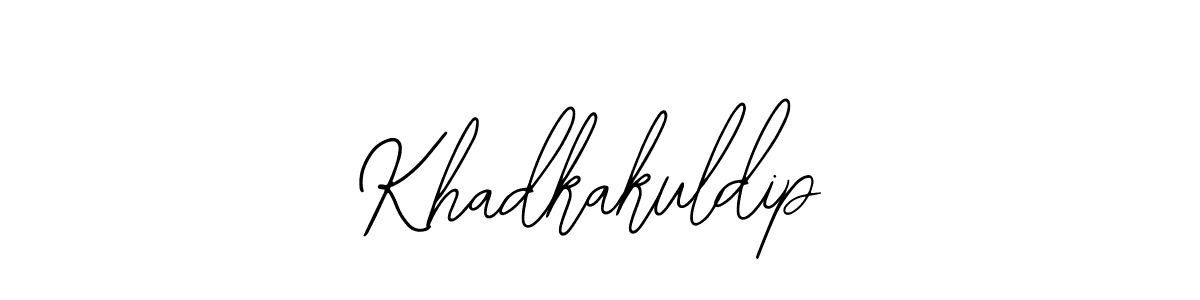 Use a signature maker to create a handwritten signature online. With this signature software, you can design (Bearetta-2O07w) your own signature for name Khadkakuldip. Khadkakuldip signature style 12 images and pictures png