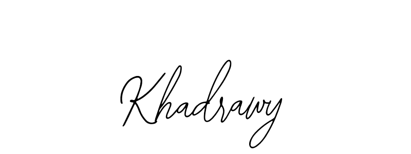 How to Draw Khadrawy signature style? Bearetta-2O07w is a latest design signature styles for name Khadrawy. Khadrawy signature style 12 images and pictures png