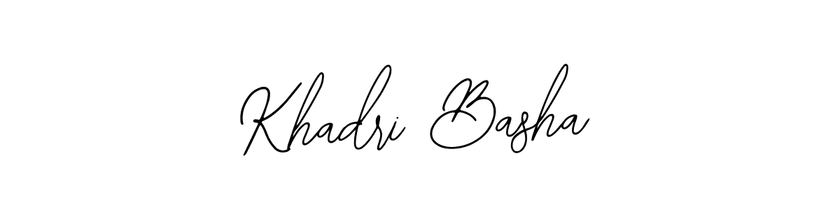 Design your own signature with our free online signature maker. With this signature software, you can create a handwritten (Bearetta-2O07w) signature for name Khadri Basha. Khadri Basha signature style 12 images and pictures png