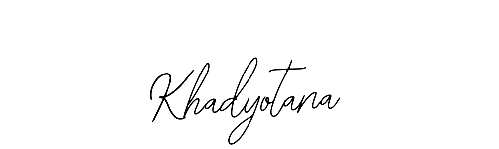 Make a beautiful signature design for name Khadyotana. With this signature (Bearetta-2O07w) style, you can create a handwritten signature for free. Khadyotana signature style 12 images and pictures png