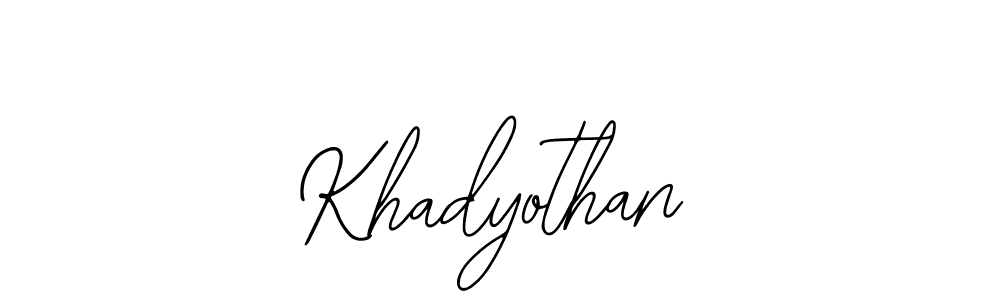 Make a beautiful signature design for name Khadyothan. Use this online signature maker to create a handwritten signature for free. Khadyothan signature style 12 images and pictures png