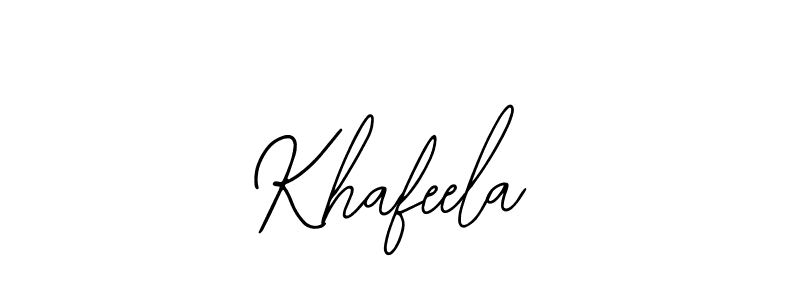 Also You can easily find your signature by using the search form. We will create Khafeela name handwritten signature images for you free of cost using Bearetta-2O07w sign style. Khafeela signature style 12 images and pictures png