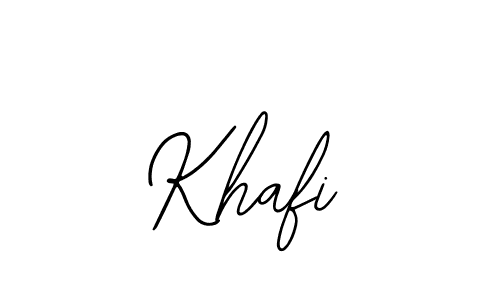 How to make Khafi signature? Bearetta-2O07w is a professional autograph style. Create handwritten signature for Khafi name. Khafi signature style 12 images and pictures png