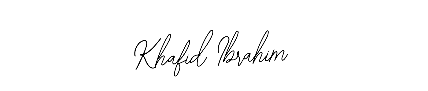 It looks lik you need a new signature style for name Khafid Ibrahim. Design unique handwritten (Bearetta-2O07w) signature with our free signature maker in just a few clicks. Khafid Ibrahim signature style 12 images and pictures png